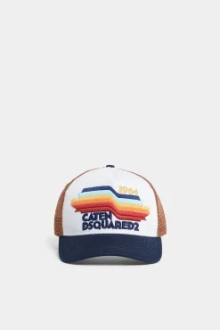 Dsquared2 Logo Embroidered Trucker Baseball Cap