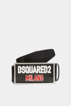 Dsquared2 Logo Plaque Belt
