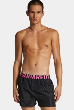 Dsquared2 Logo Waist Midi Swim Boxer