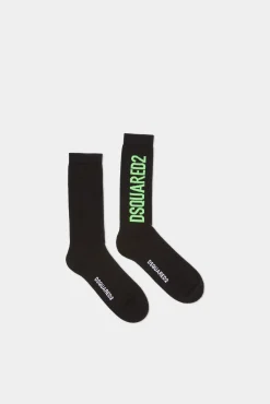 Dsquared2 Ribbed Logo Socks