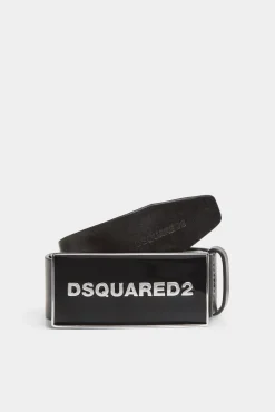 Dsquared2 Tonal Logo Plaque Belt