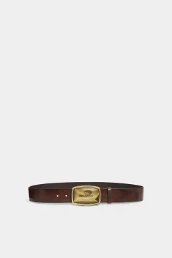 Dsquared2 Vintage Logo Plaque Belt
