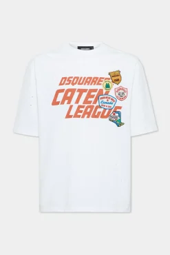Dyed And Destroyed Loose Fit Caten League T-Shirt