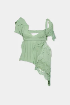 Dyed Jersey Deconstructed Top