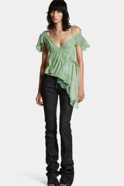 Dyed Jersey Deconstructed Top