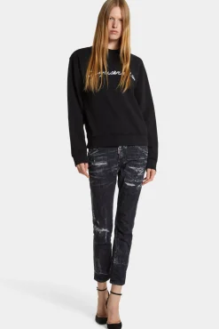 Dyed Just Right Fit Doodle Sweatshirt