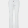 Dyed Medium Waist Flare Jeans