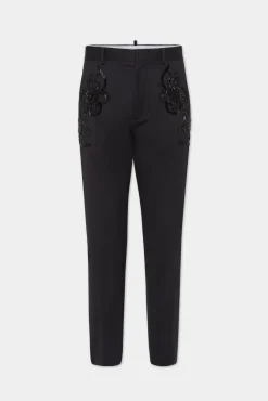 Evening Embroidered Cigarette Pant