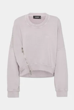 Fade Dyed Onion Cropped Sweatshirt