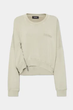 Fade Dyed Onion Cropped Sweatshirt
