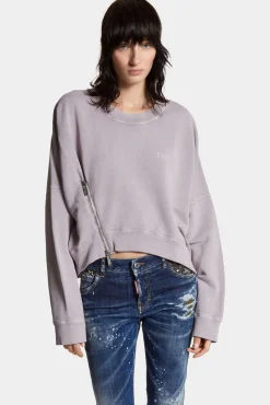 Fade Dyed Onion Cropped Sweatshirt