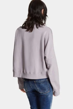 Fade Dyed Onion Cropped Sweatshirt