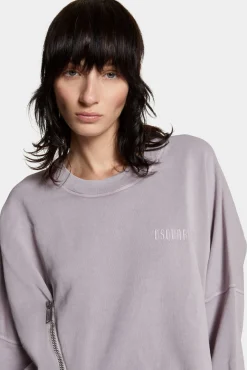 Fade Dyed Onion Cropped Sweatshirt