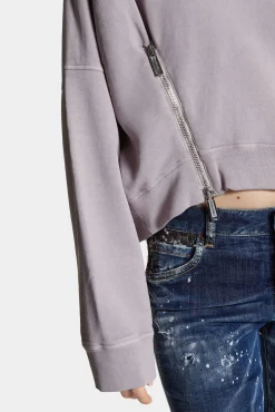 Fade Dyed Onion Cropped Sweatshirt
