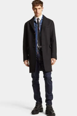 Felted Wool Soft Shoulder Coat