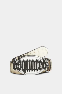 Gothic Dsquared2 Plaque Belt