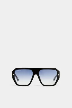 Hype Black White Pattern Sunglasses