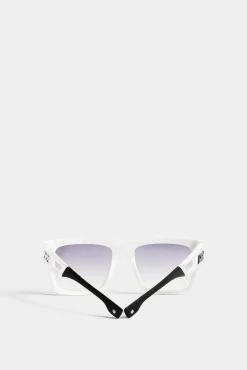Hype Black White Sunglasses