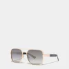 Hype Gold Black Sunglasses