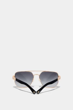 Hype Gold Black Sunglasses