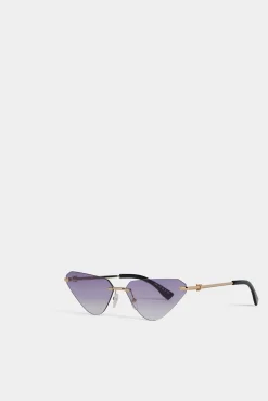 Hype Gold Violet Sunglasses