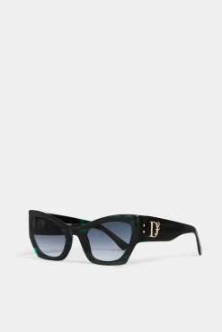 Hype Green Horn Sunglasses