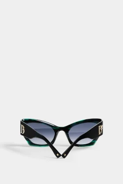 Hype Green Horn Sunglasses