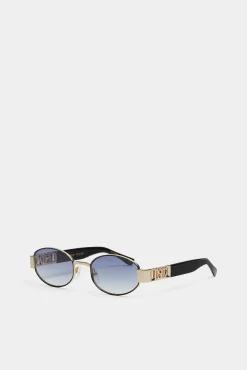 Hype Matte Gold Black Sunglasses