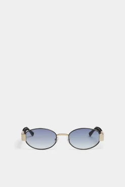 Hype Matte Gold Black Sunglasses