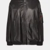 Leather Oversize Cyprus Bomber