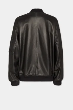 Leather Oversize Cyprus Bomber