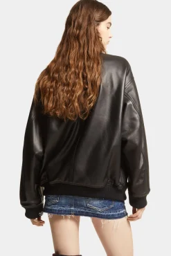 Leather Oversize Cyprus Bomber