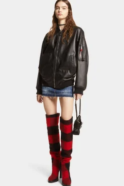 Leather Oversize Cyprus Bomber