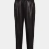 Leather Two Pleats Pant
