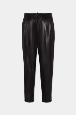 Leather Two Pleats Pant