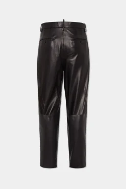Leather Two Pleats Pant