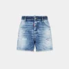 Light Scarface Wash Bro Jean Shorts