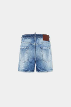 Light Scarface Wash Bro Jean Shorts