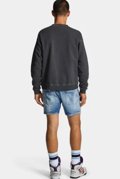 Light Scarface Wash Bro Jean Shorts