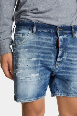 Light Scarface Wash Bro Jean Shorts