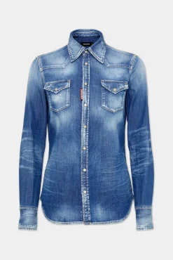 Light Wash Classic Western Shirt