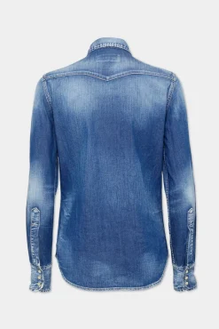 Light Wash Classic Western Shirt