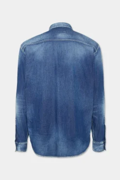 Light Wash Relax Dan Worker Pocket Shirt