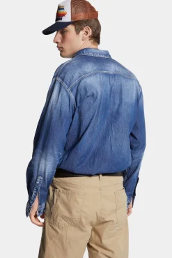 Light Wash Relax Dan Worker Pocket Shirt