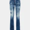 Medium Filo Blu Wash Medium Waist Flare Jeans