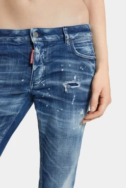 Medium Filo Blu Wash Medium Waist Flare Jeans