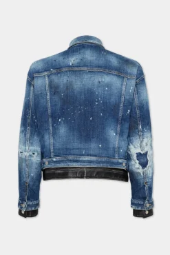 Medium Ripped Wash Rider Dan Jean Jacket