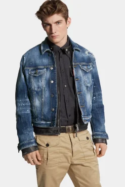 Medium Ripped Wash Rider Dan Jean Jacket