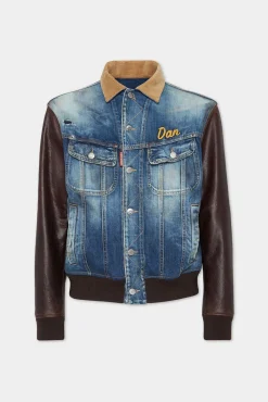 Medium Rusty Nail Wash L.A. College Jean Jacket