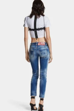 Medium Small Hole Wash Medium Waist Jennifer Jeans